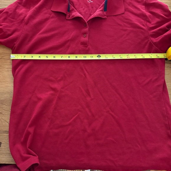 Tsla Red Short Sleeve Polo Button Shirt - Picture 5 of 5